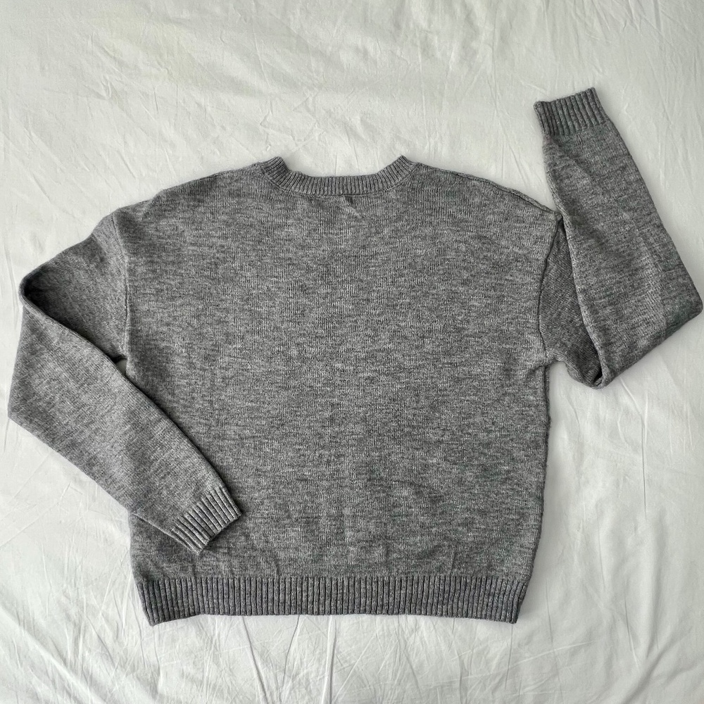 Cat Pattern Drop Shoulder Sweater - Picture 6 of 8